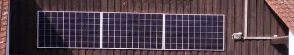 Solarmodule an Hauswand